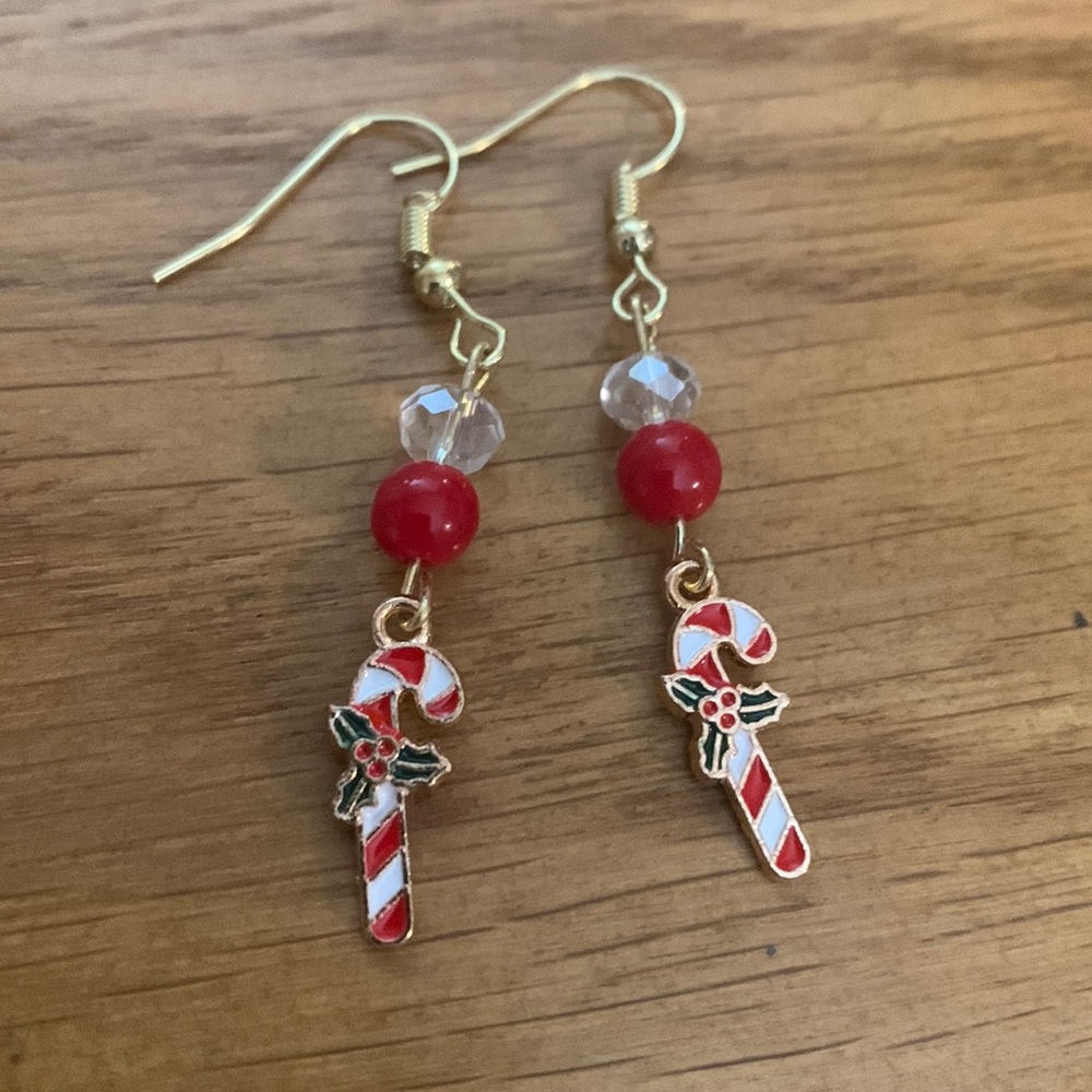 Homemade Christmas Earrings